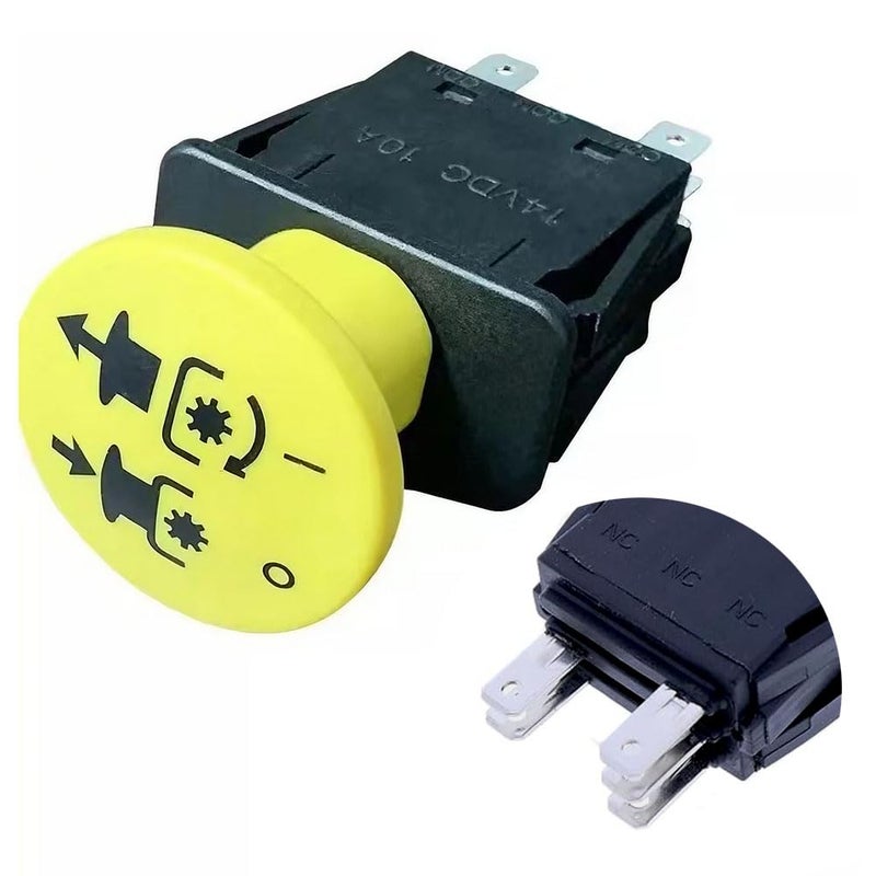 Diskary 5 Terminals Clutch PTO Switch 10A 14V for Toro Most Commercial Walk-Behind Mowers Delta 6272-201 6272-202 6274-201 MTD 725-07530 Replacement 430-159 104-8140 - Image 1
